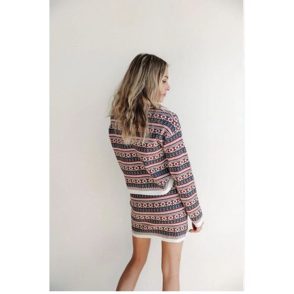 Stitches + Stripes Hardison Pullover top and skirt set  size small - Picture 2 of 8